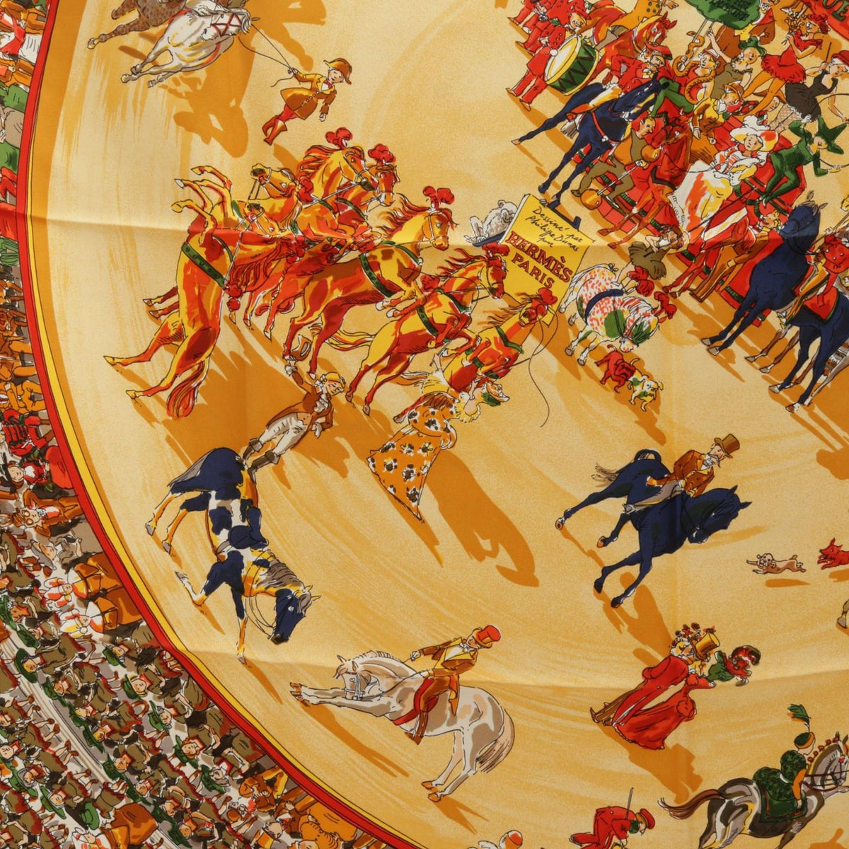 Hermes Scarf Carre 90 Cirque Molier Silk — view 7