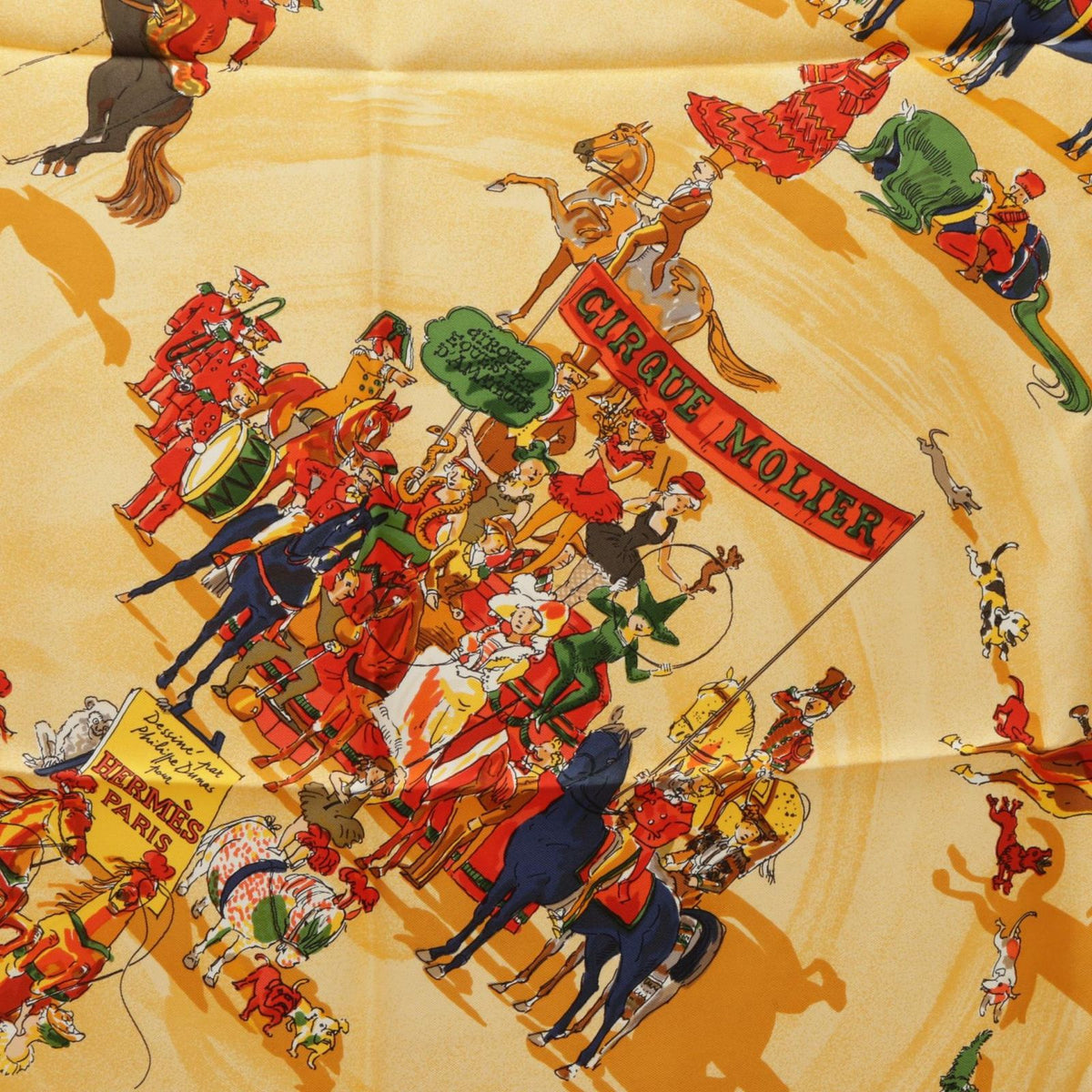 Hermes Scarf Carre 90 Cirque Molier Silk — view 6