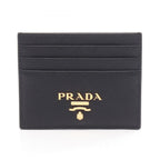 Prada Card Case Saffiano Metal Leather