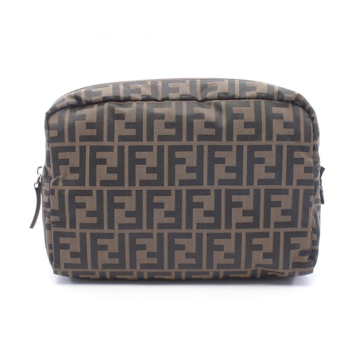 Fendi FF Light Medium Pouch Super Light Zucca Nylon Leather