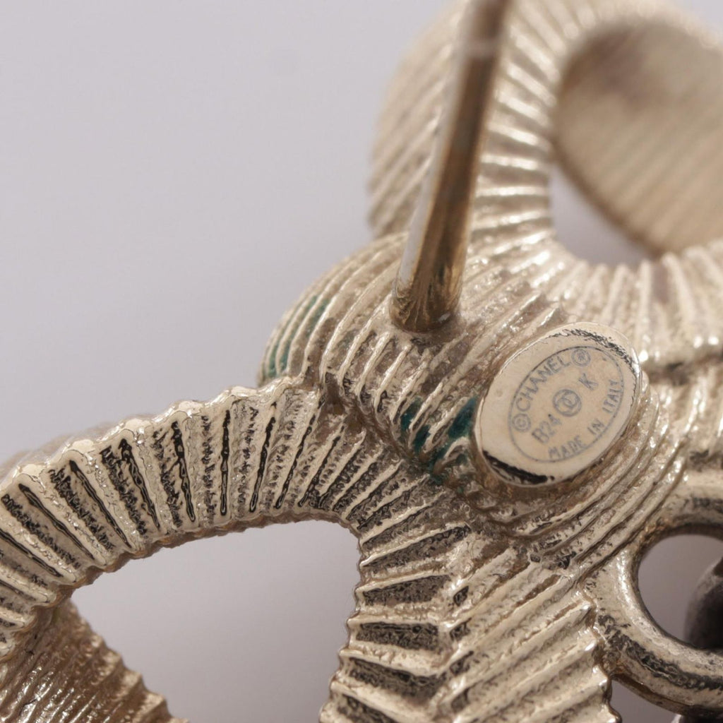 Chanel Earrings CC Logo Ribbon — view 6