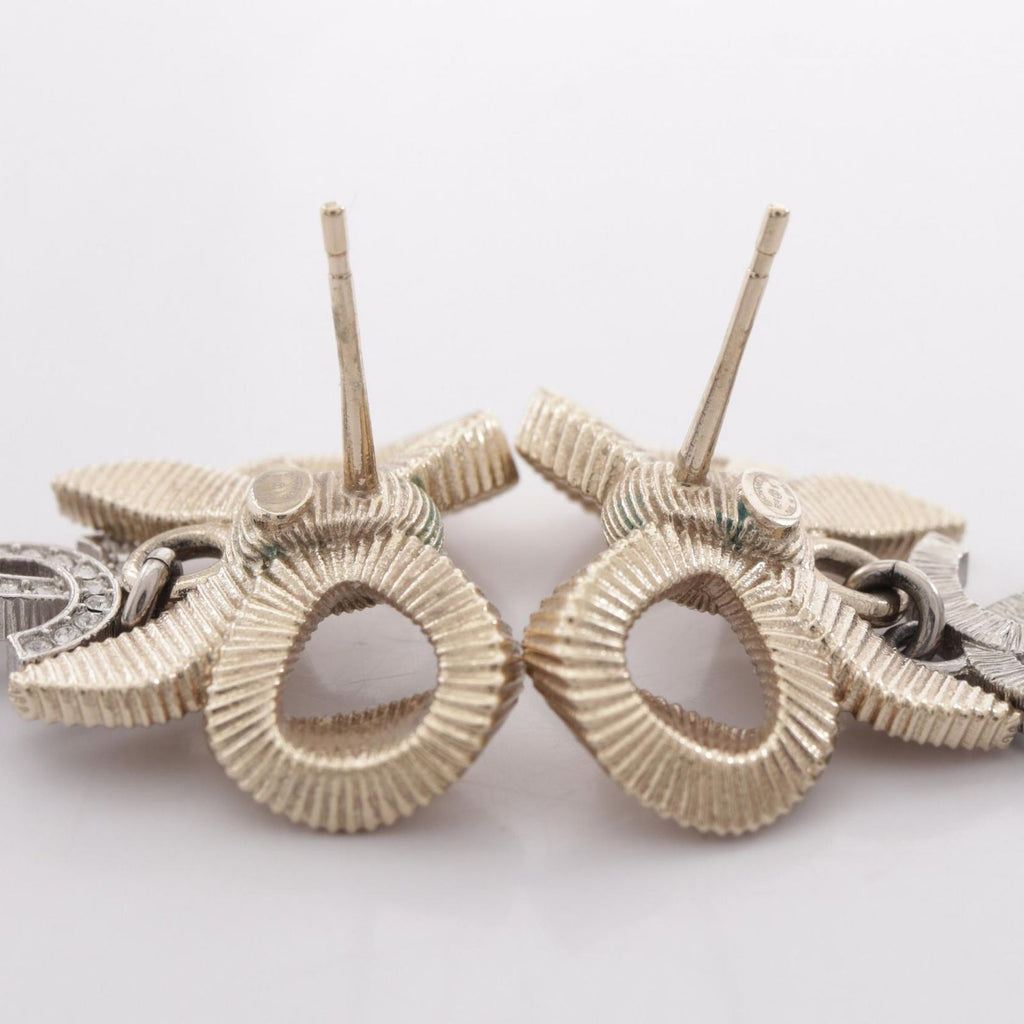 Chanel Earrings CC Logo Ribbon — view 8