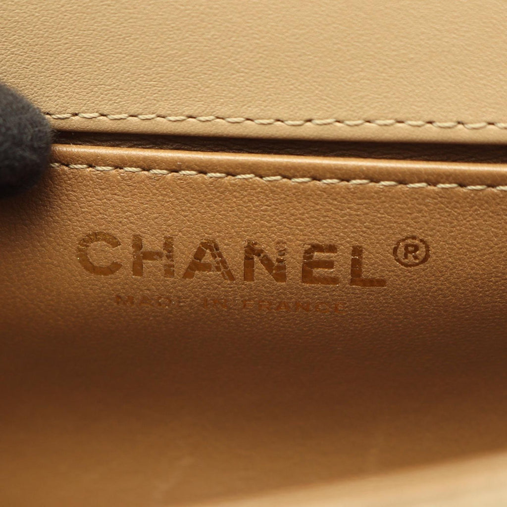 Chanel Shoulder Bag Boy Small Beige Fabric Chain — view 4