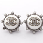 Chanel Earrings CC Logo Round — view 6