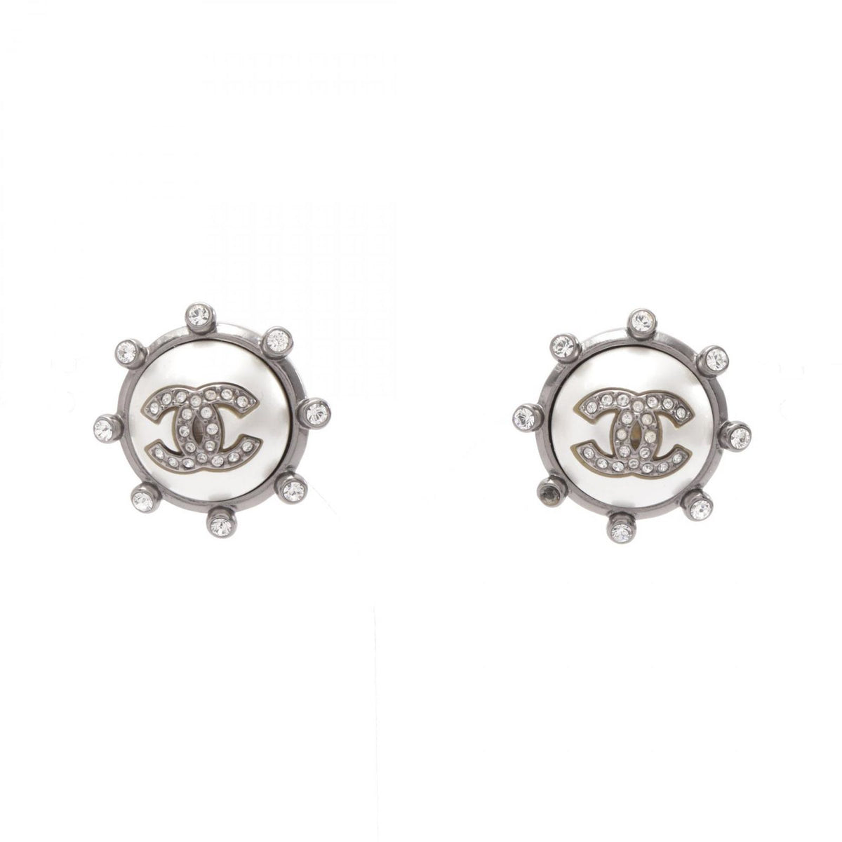 Chanel Earrings CC Logo Round