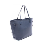 Louis Vuitton Tote Bag Neverfull MM Indigo Blue Leather — view 2