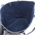 Louis Vuitton Tote Bag Neverfull MM Indigo Blue Leather — view 3