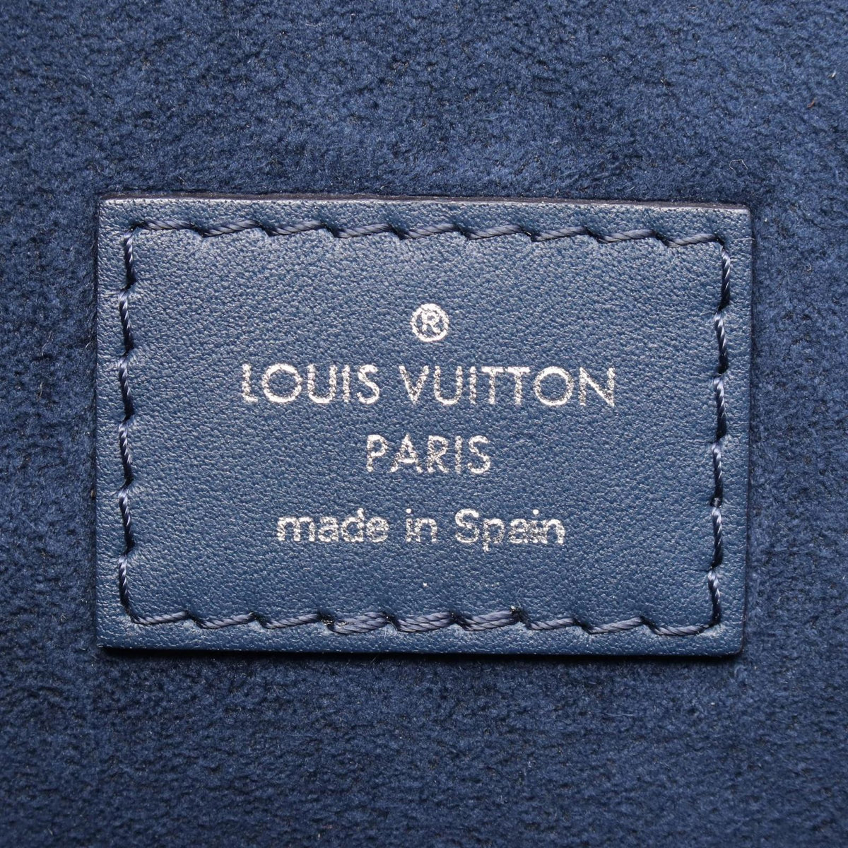 Louis Vuitton Tote Bag Neverfull MM Indigo Blue Leather — view 4