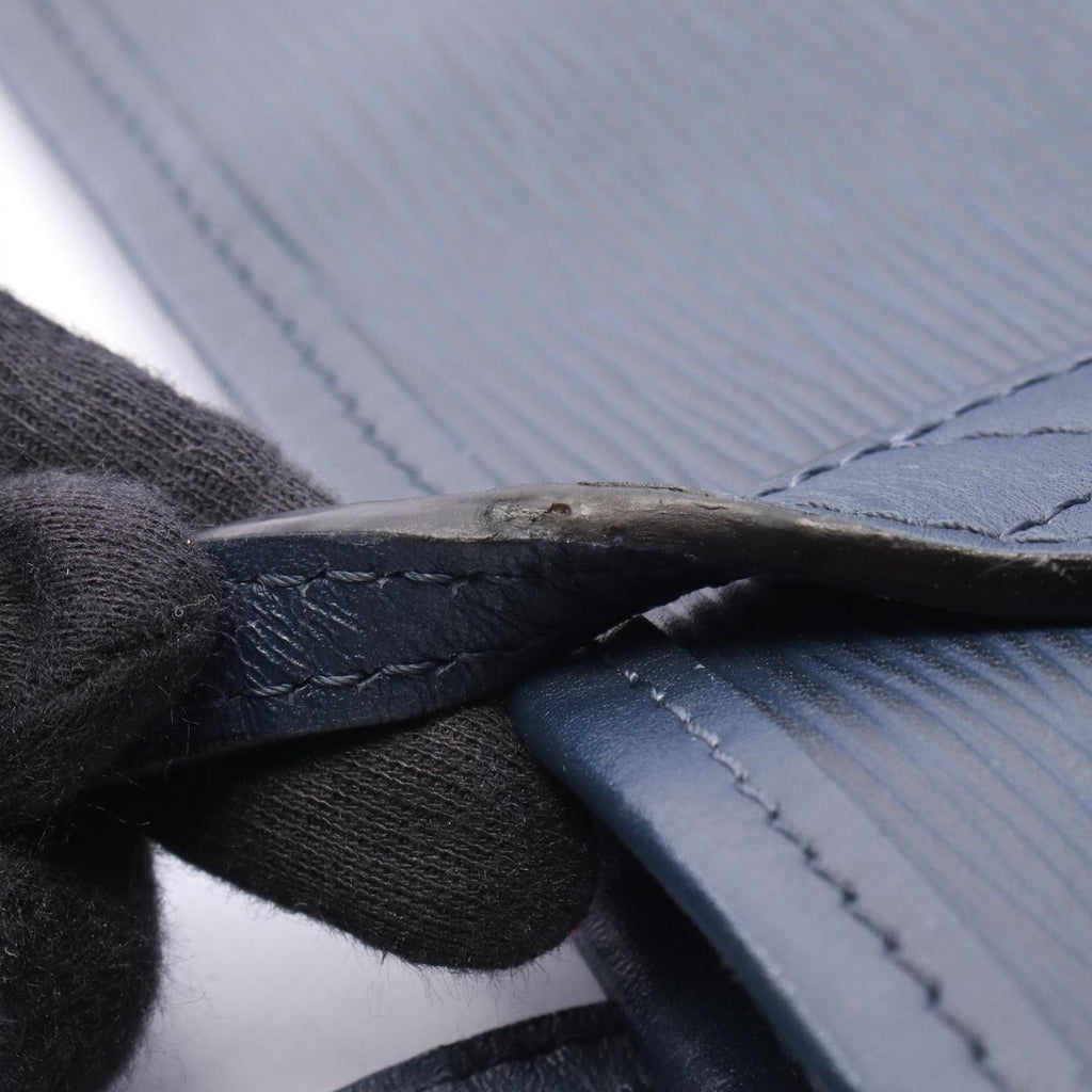 Louis Vuitton Tote Bag Neverfull MM Indigo Blue Leather — view 6