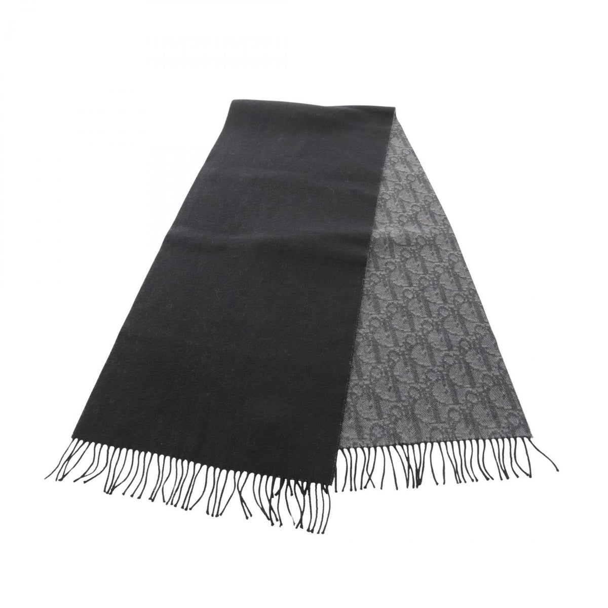 Dior Scarf Oblique Double Face Reversible Wool — view 2