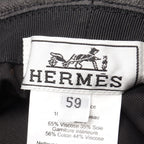 Hermes Hat Sellier Buttons Bucket Leather Hat — view 4