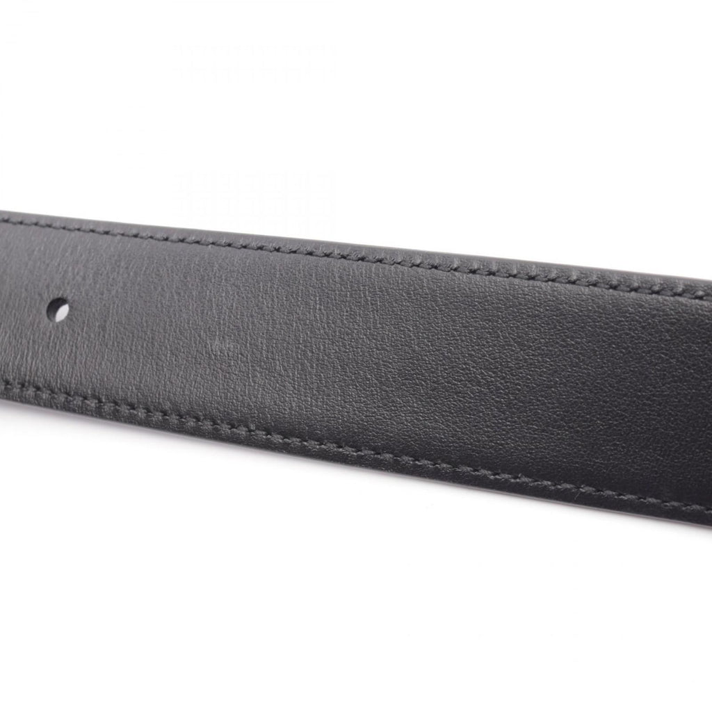 Prada Belt Silver Black Leather — view 7