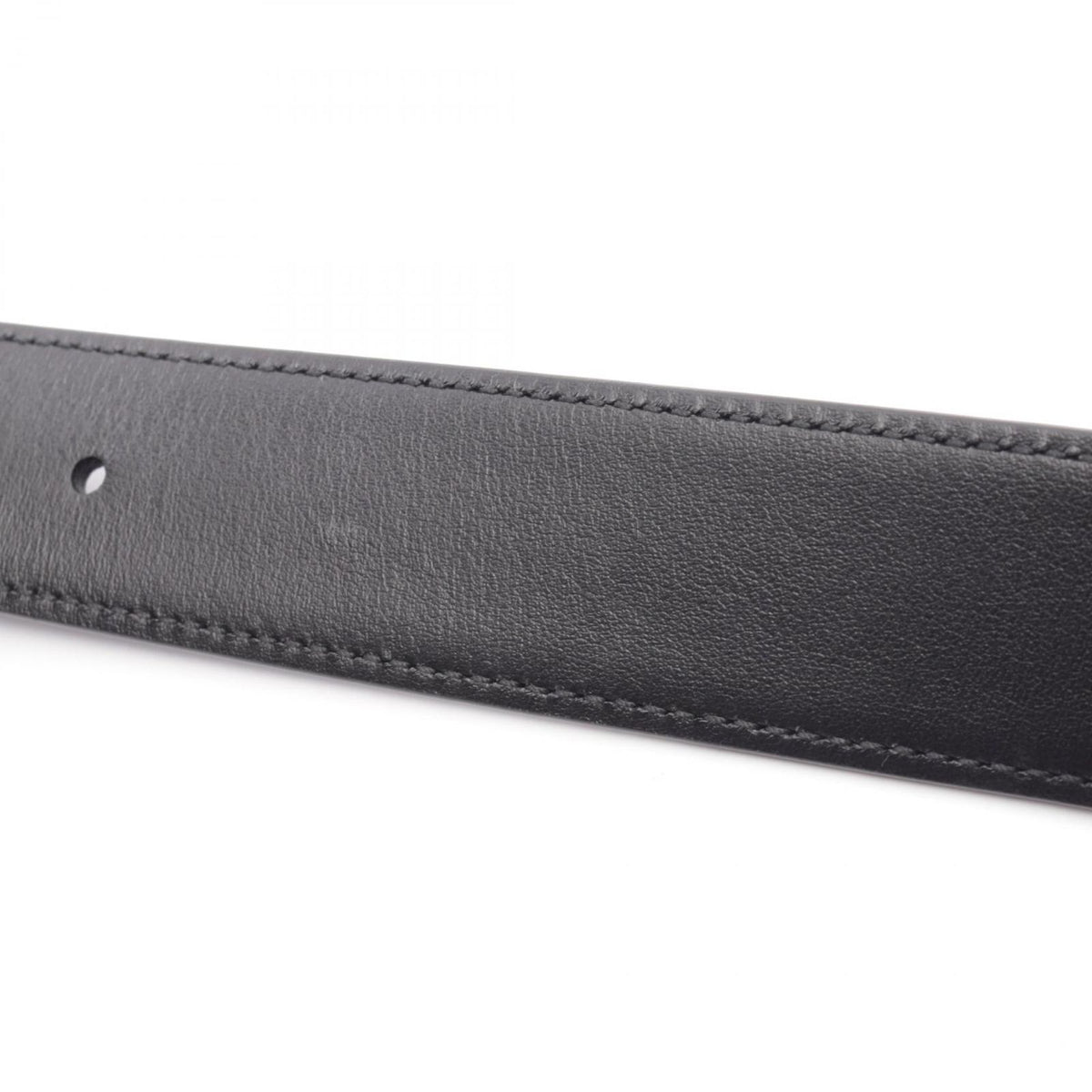 Prada Belt Silver Black Leather — view 7