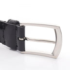 Prada Belt Silver Black Leather — view 5