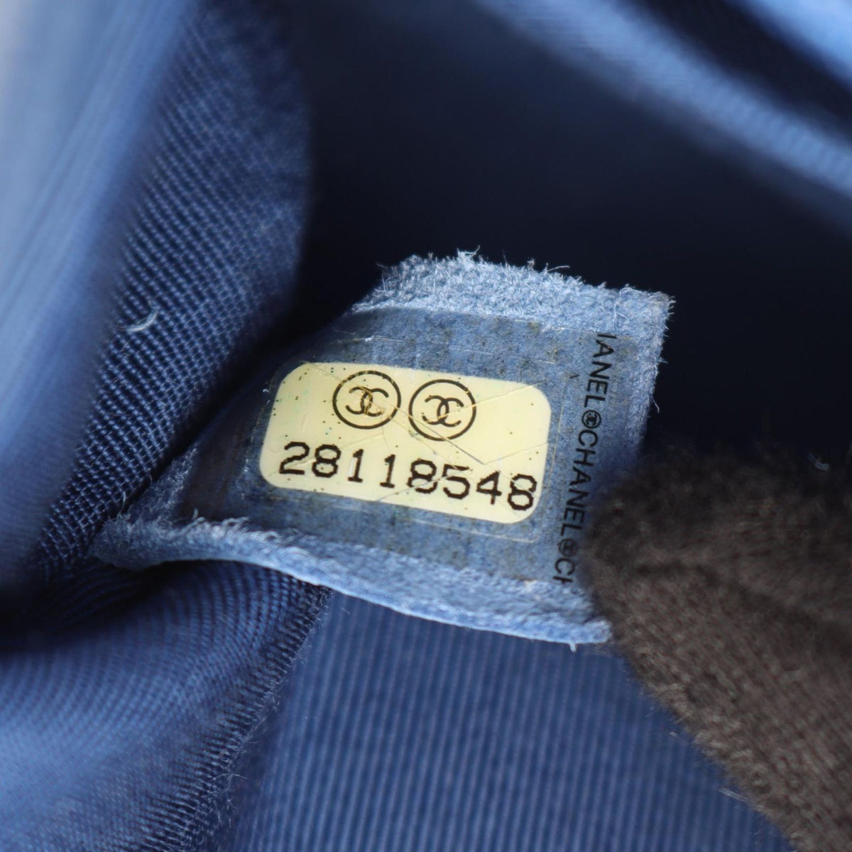 Chanel Shoulder Bag Boy Small Blue Caviar Leather Chain — view 5