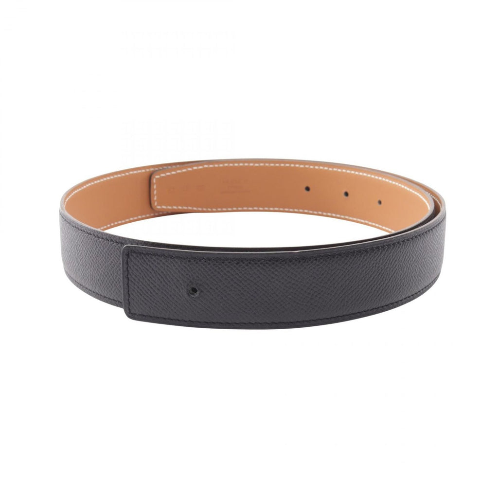 Hermes Belt Constance Noir Gold Reversible