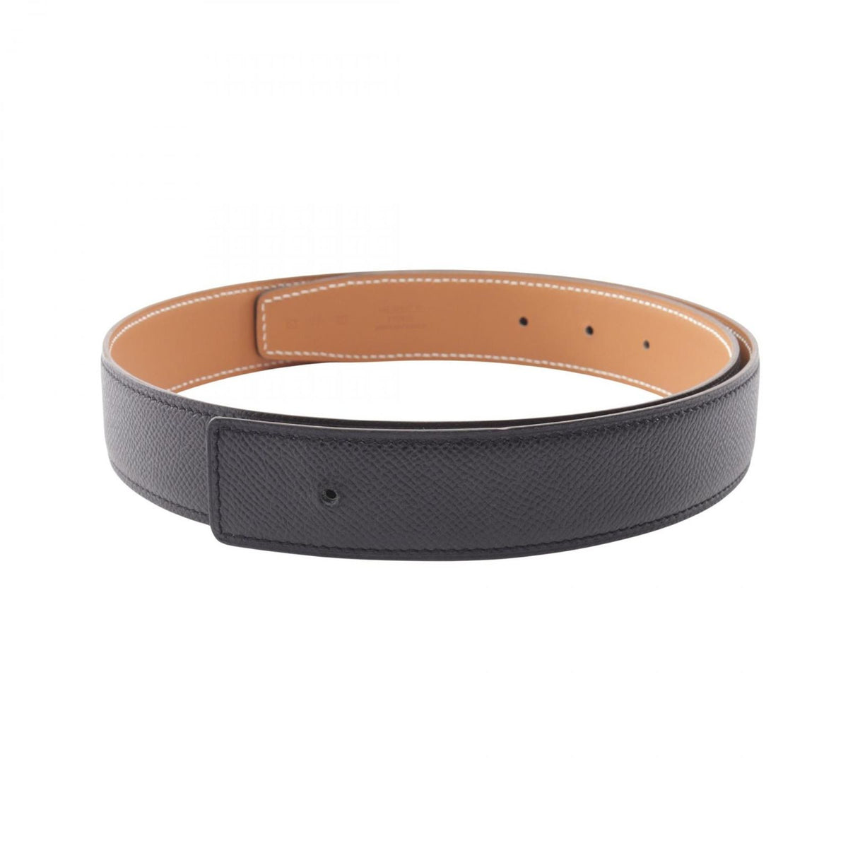 Hermes Belt Constance Noir Gold Reversible