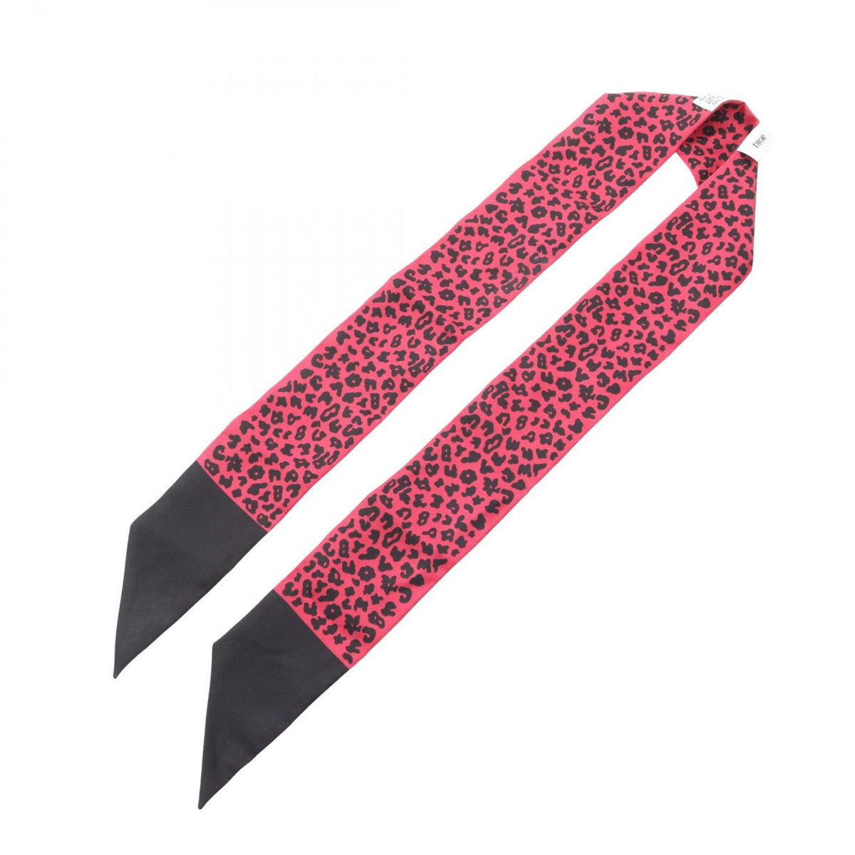 Dior Scarf Mitzah Leopard Ribbon Silk — view 3