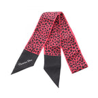 Dior Scarf Mitzah Leopard Ribbon Silk