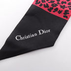 Dior Scarf Mitzah Leopard Ribbon Silk — view 6