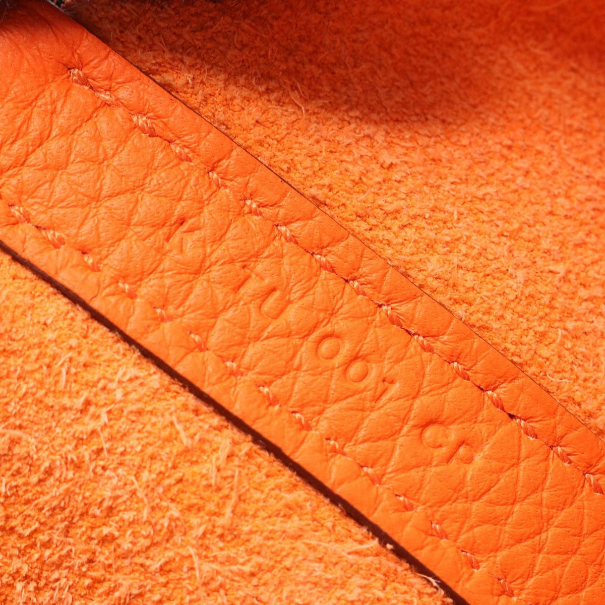 Hermes Handbag Picotin Lock MM Orange Mini Anne Leather — view 5