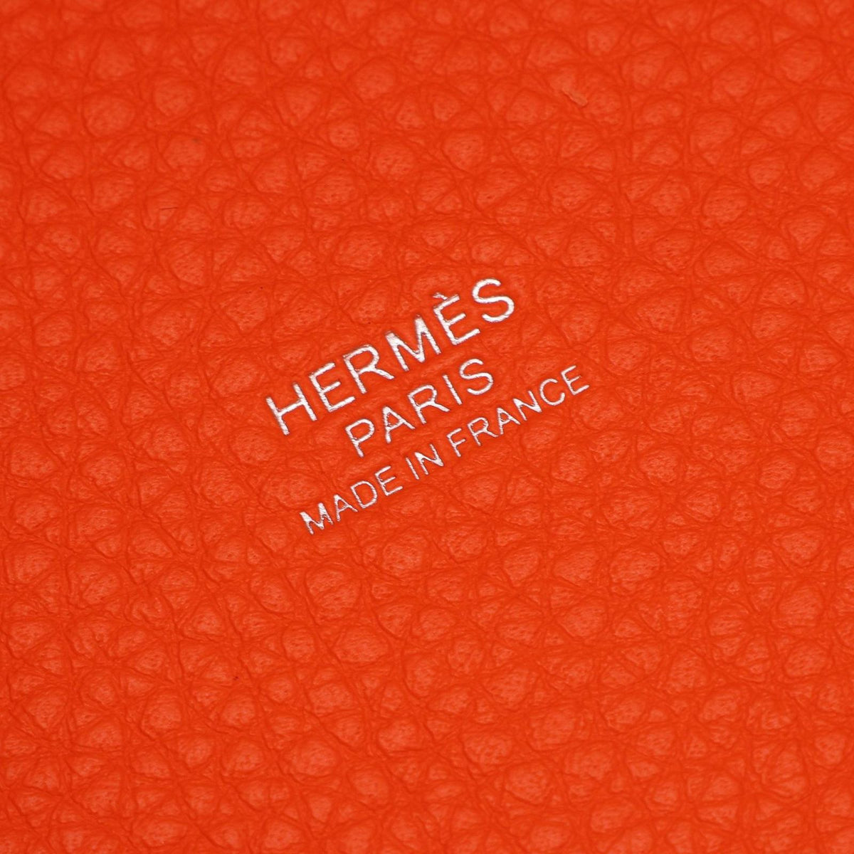 Hermes Handbag Picotin Lock MM Orange Mini Anne Leather — view 4
