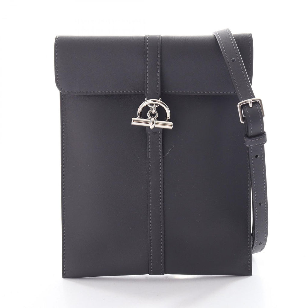 Hermes Shoulder Bag Glenan to Go Ardoise Leather