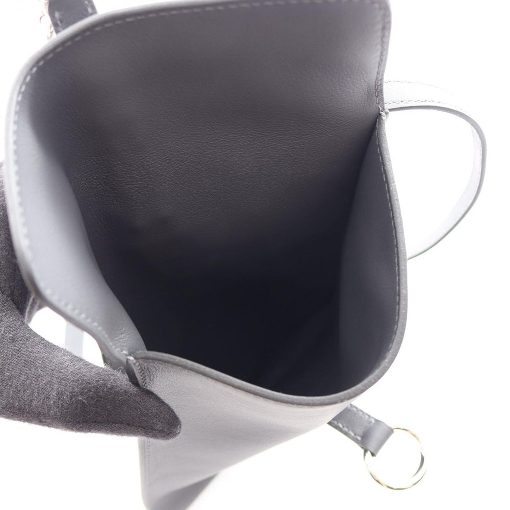 Hermes Shoulder Bag Glenan to Go Ardoise Leather — view 3