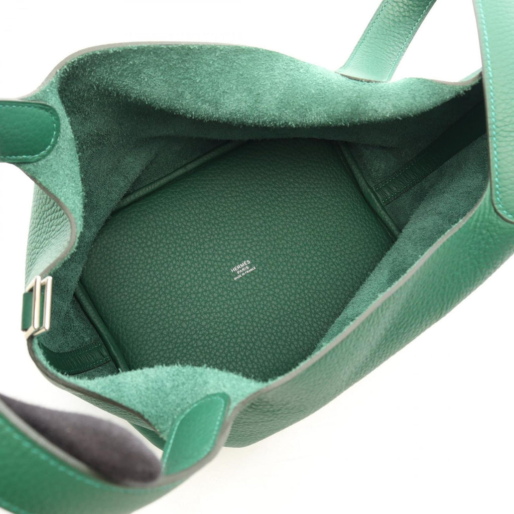 Hermes Handbag Picotin Lock MM Vert Vertigo Leather — view 3