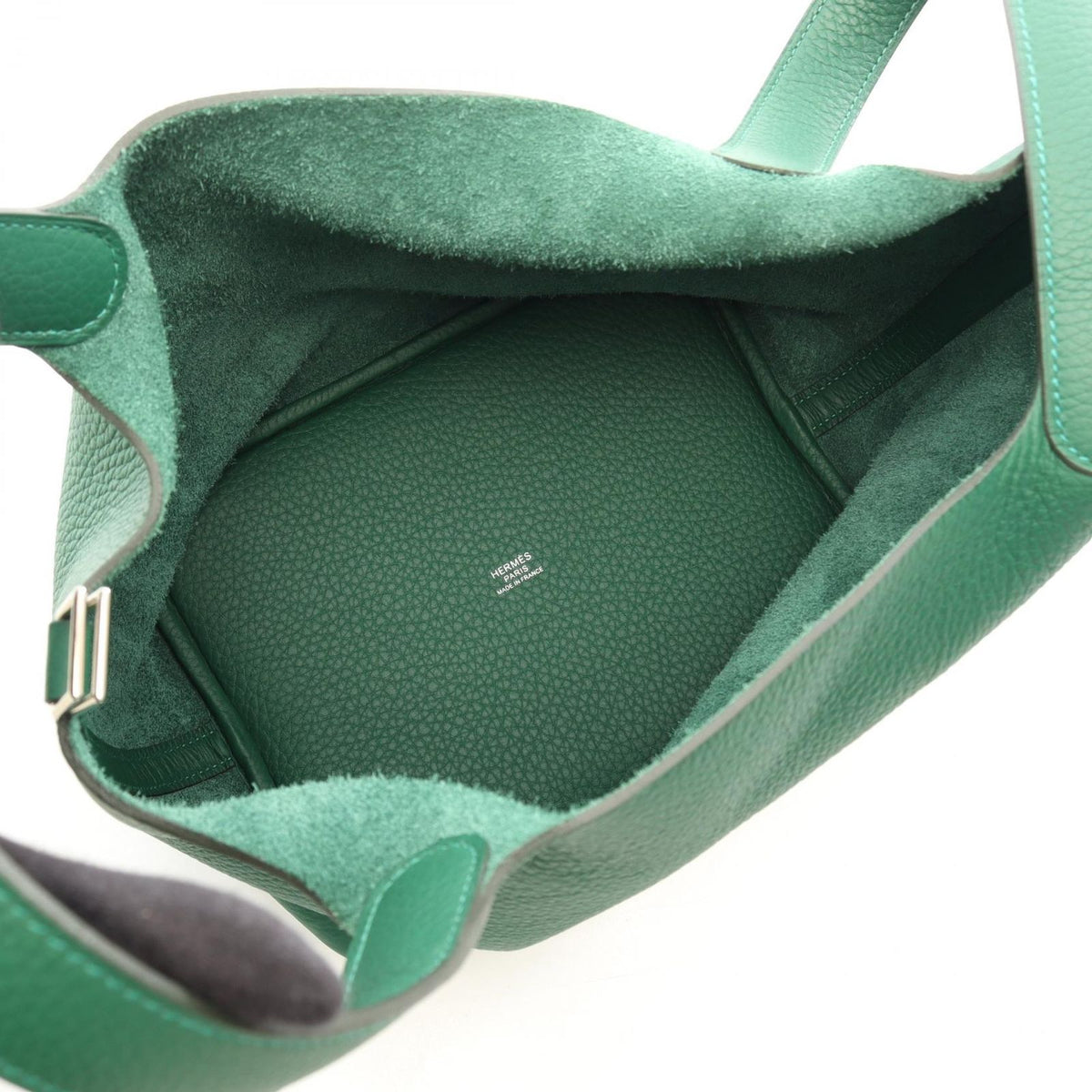 Hermes Handbag Picotin Lock MM Vert Vertigo Leather — view 3