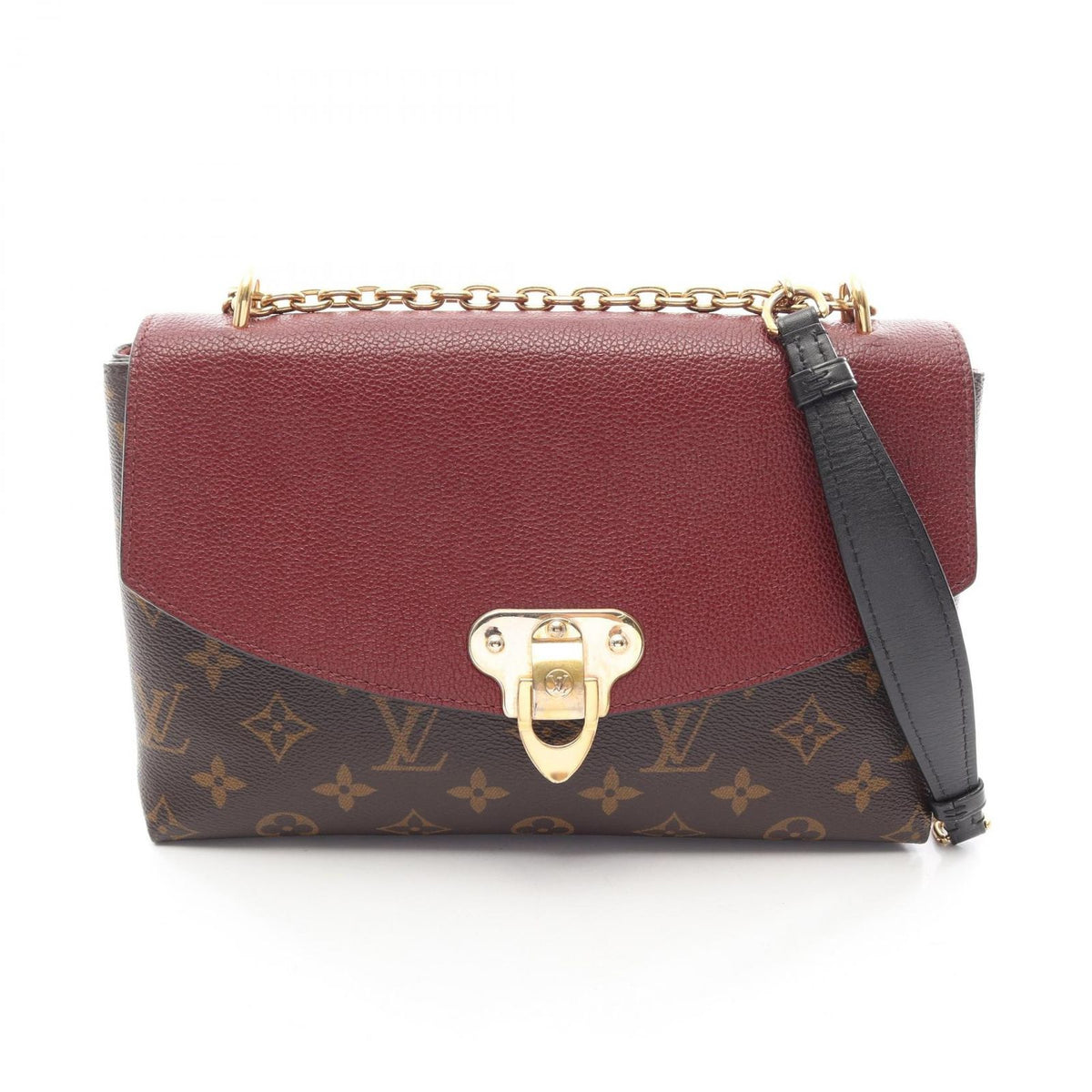 Louis Vuitton Shoulder Bag Saint Placide Bordeaux Leather