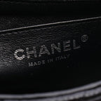 Chanel Shoulder Bag Mini Quilted Black Caviar Leather Chain — view 4