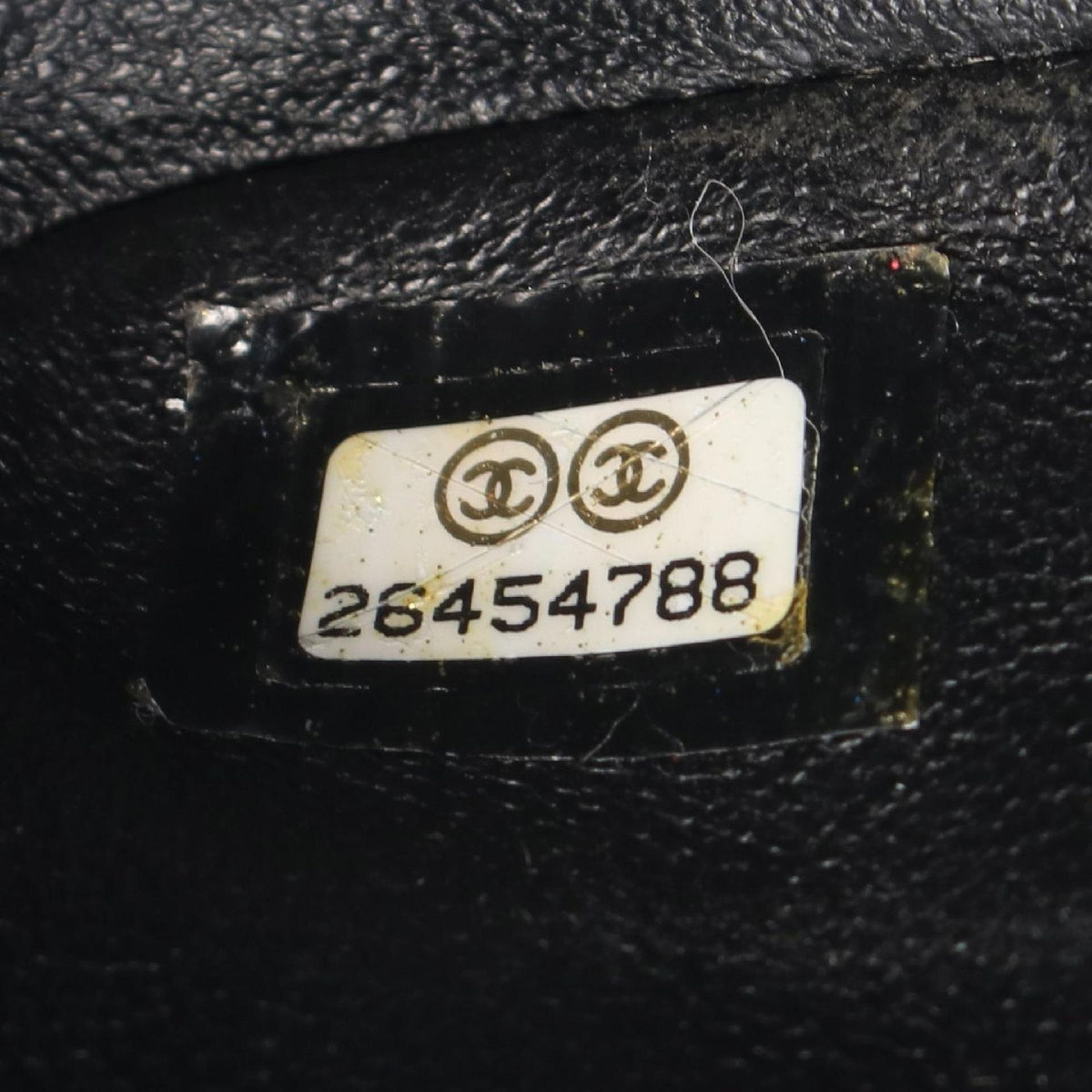 Chanel Shoulder Bag Mini Quilted Black Caviar Leather Chain — view 5