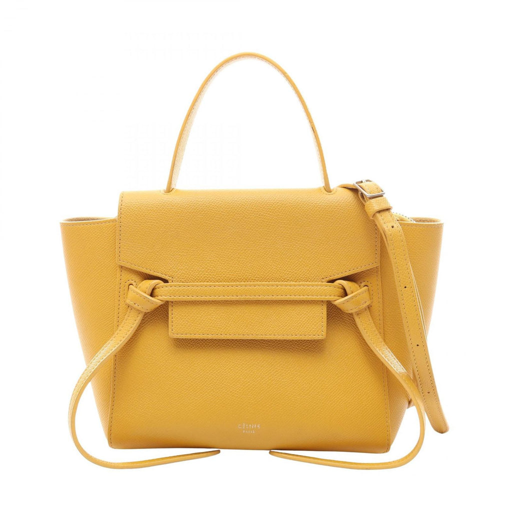 Celine Belt Bag Nano 2-Way Yellow Leather