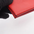 Hermes Coin Purse Calvi Duo Rouge Ladue Leather — view 7