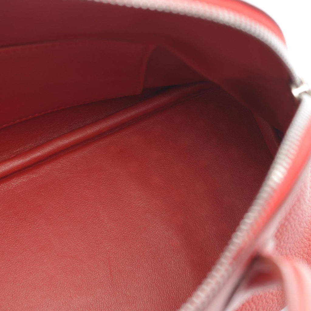Hermes Handbag Bolide 27 Rouge Garance 2-Way Leather — view 6