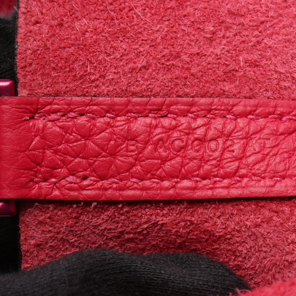 Hermes Handbag Picotin Lock PM Monochrome Pink Rose Mexico Leather — view 5