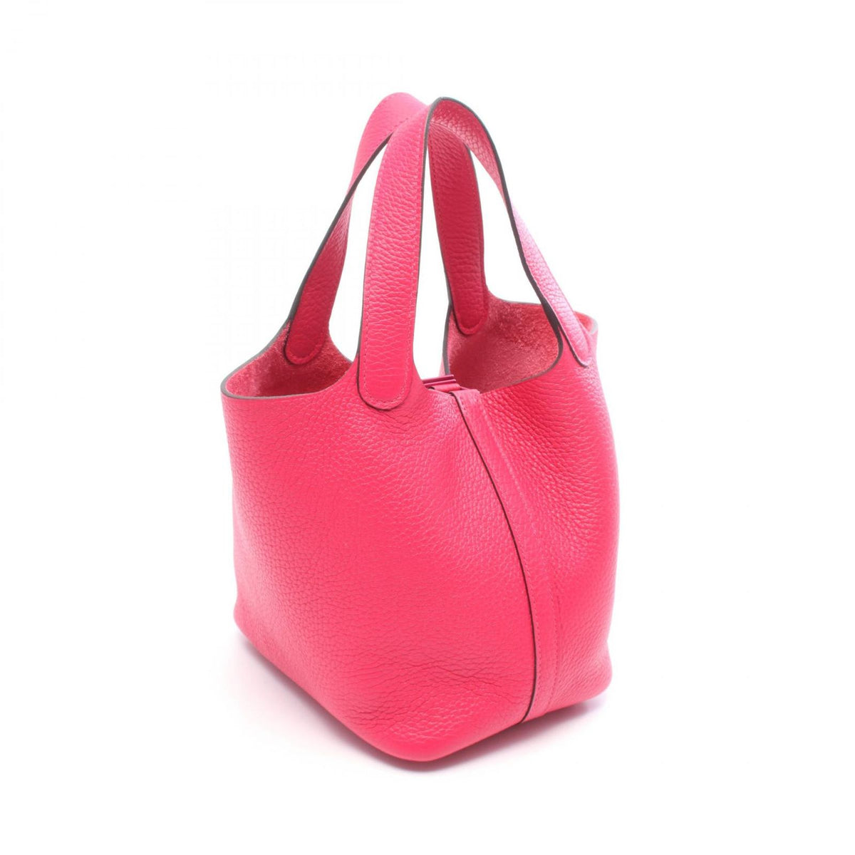 Hermes Handbag Picotin Lock PM Monochrome Pink Rose Mexico Leather — view 2