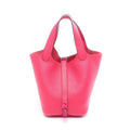 Hermes Handbag Picotin Lock PM Monochrome Pink Rose Mexico Leather