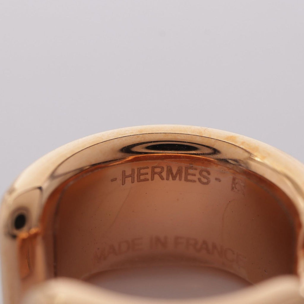 Hermes Olympe PM Leather Ear Cuff Earrings — view 3