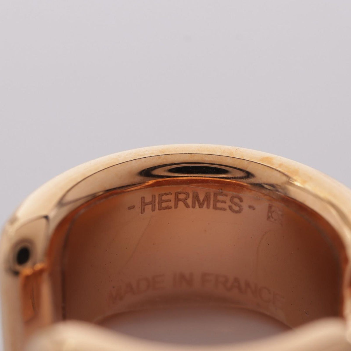 Hermes Olympe PM Leather Ear Cuff Earrings — view 3