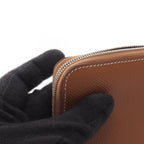 Hermes Round Wallet Azap Compact Silk'in Gold Leather — view 8