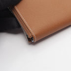 Hermes Round Wallet Azap Compact Silk'in Gold Leather — view 6