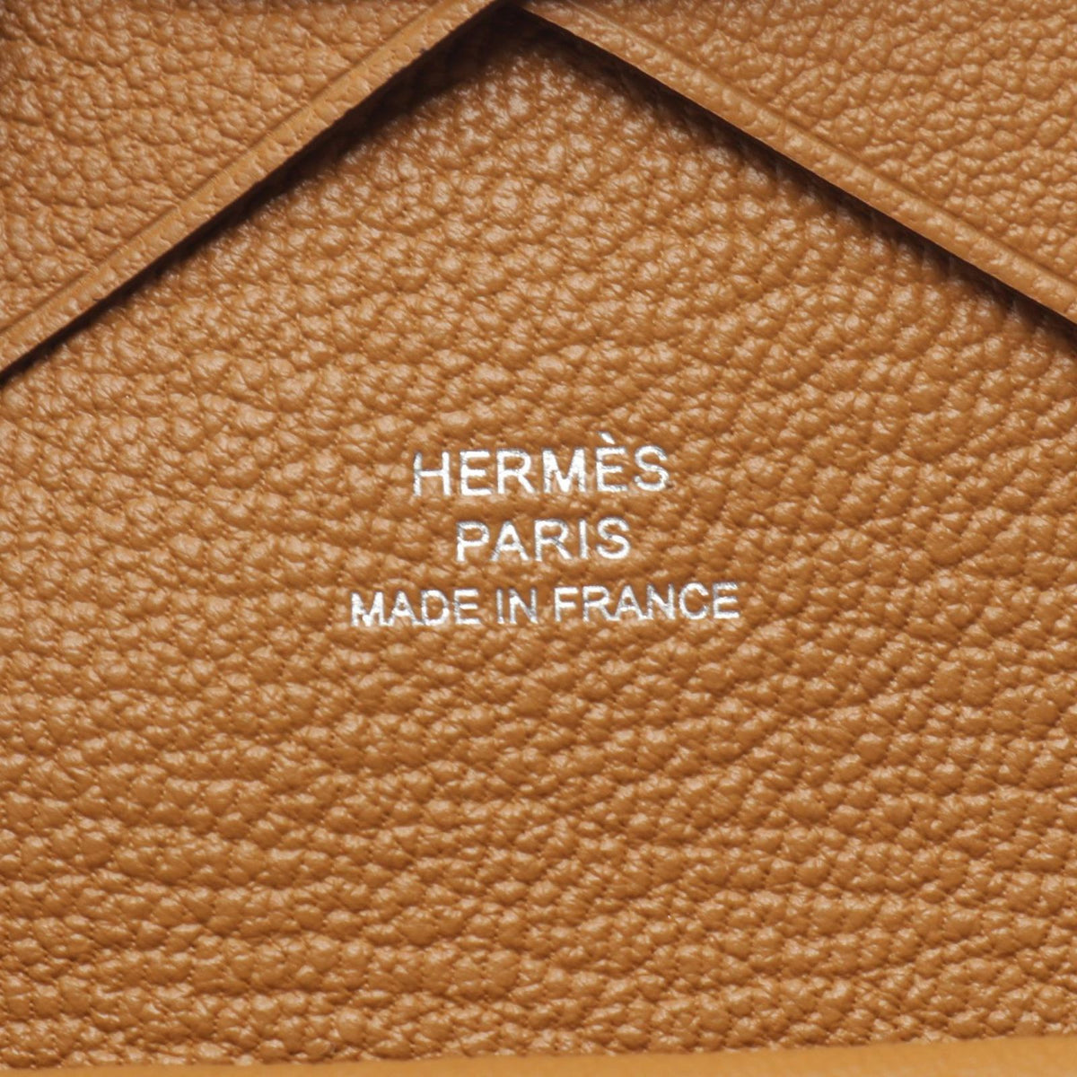 Hermes Coin Purse Calvi Duo Sesame Leather — view 5