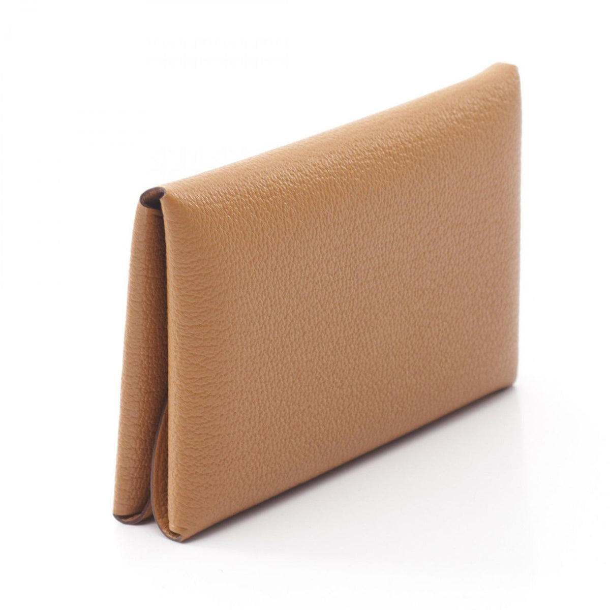 Hermes Coin Purse Calvi Duo Sesame Leather — view 2