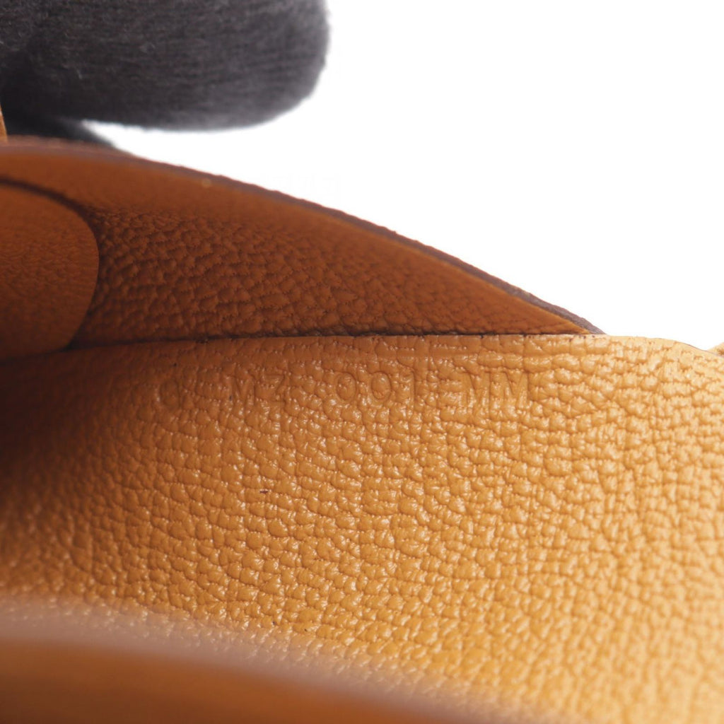 Hermes Coin Purse Calvi Duo Sesame Leather — view 6