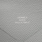 Hermes Coin Purse Calvi Blue Glacier Leather — view 4