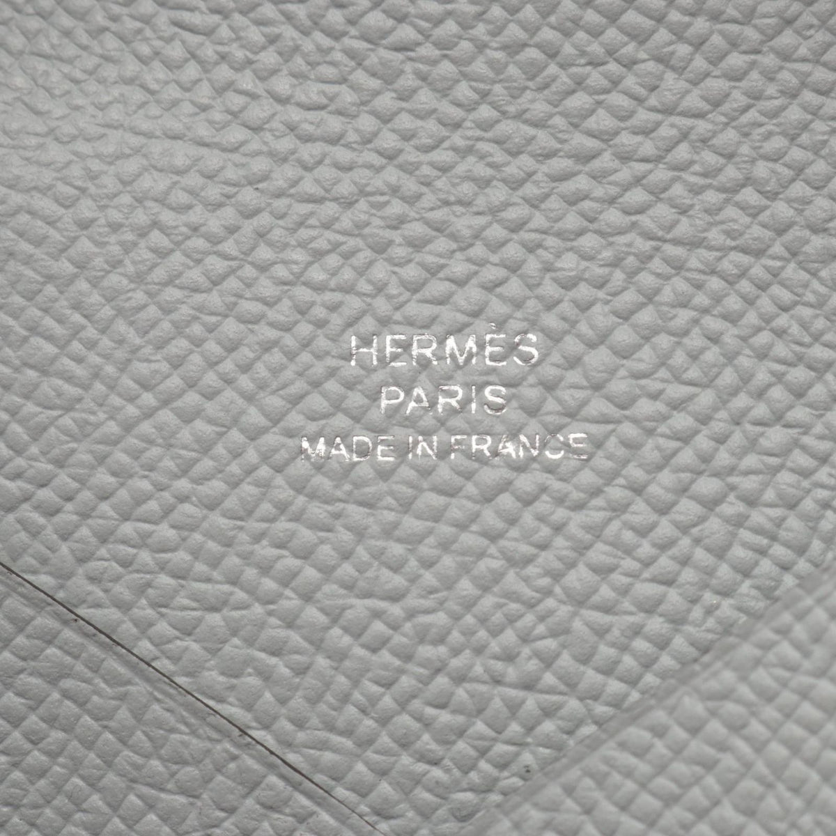 Hermes Coin Purse Calvi Blue Glacier Leather — view 4