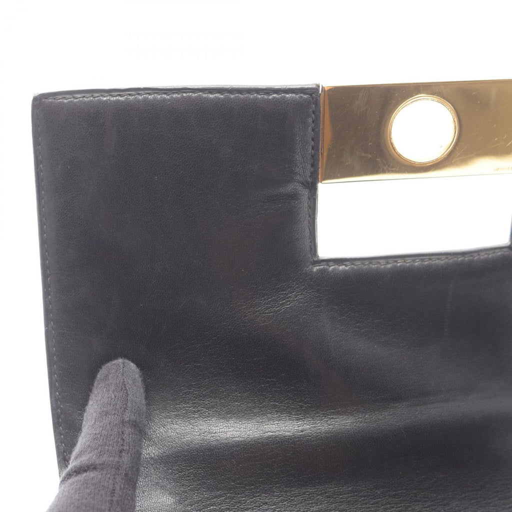 Hermes Shoulder Bag Vintage Black Exotic Leather — view 6