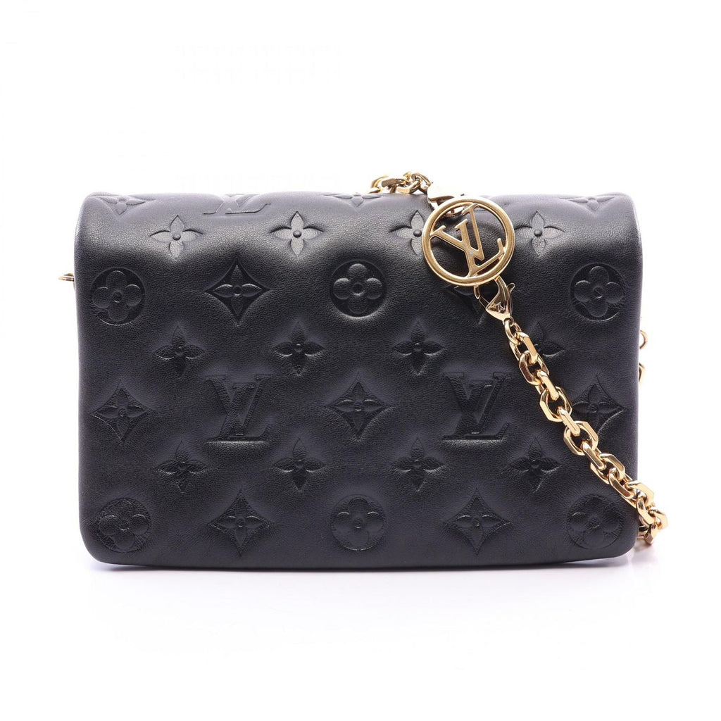 Louis Vuitton Shoulder Bag Pochette Coussin Noir Lambskin Coussins